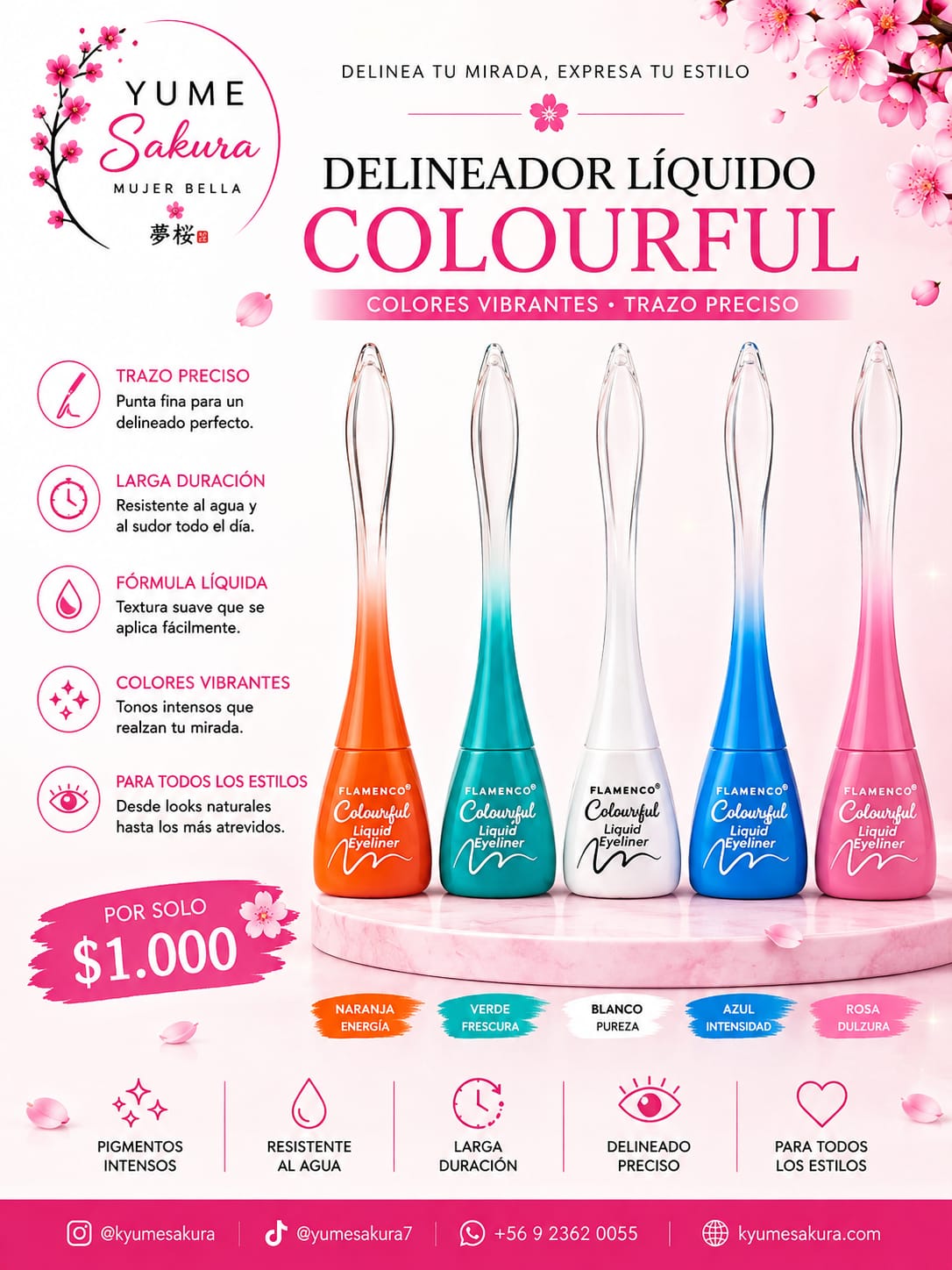 Delineador Liquido Colourful