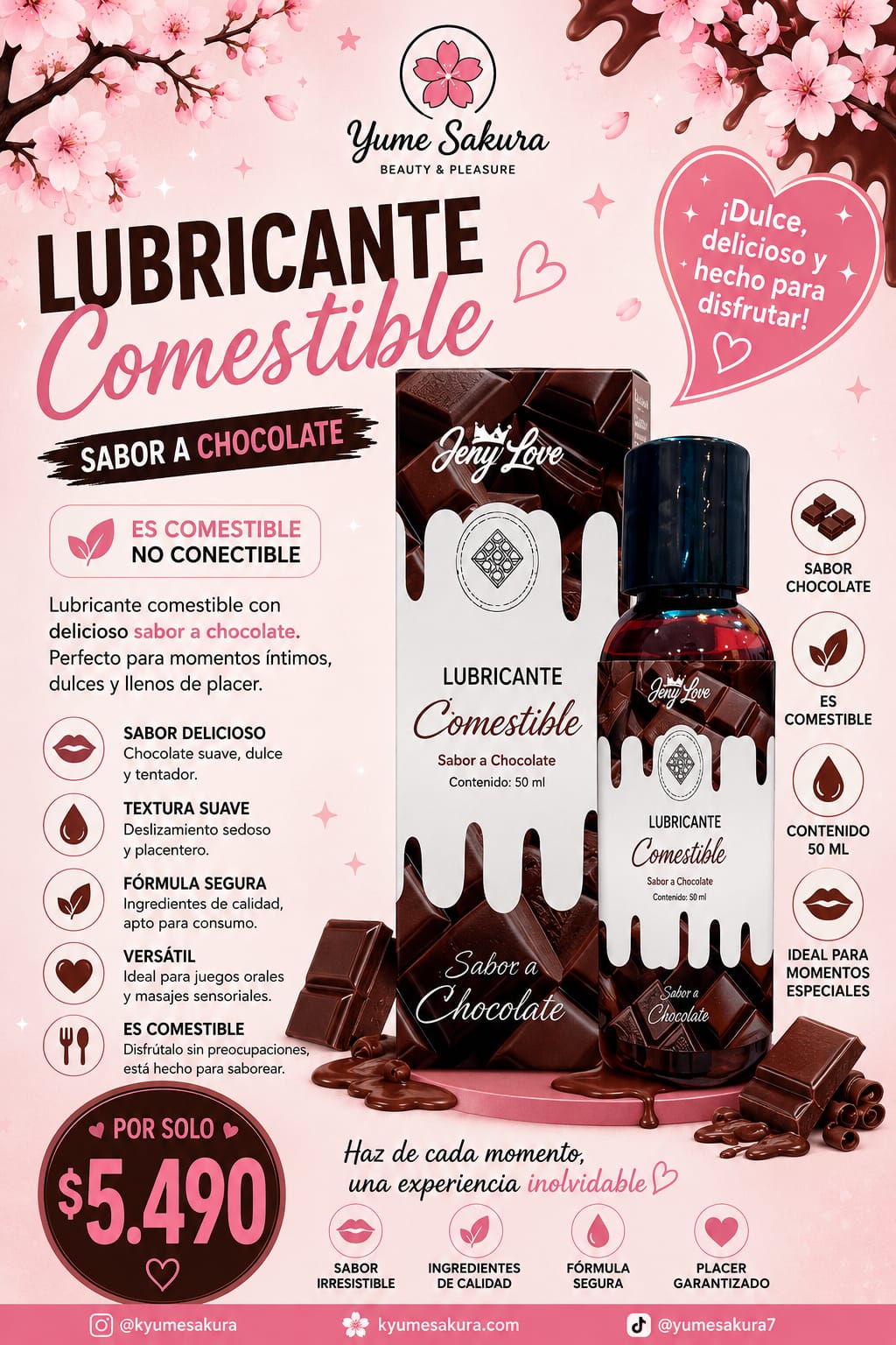 Lubricante Comestible Chocolate
