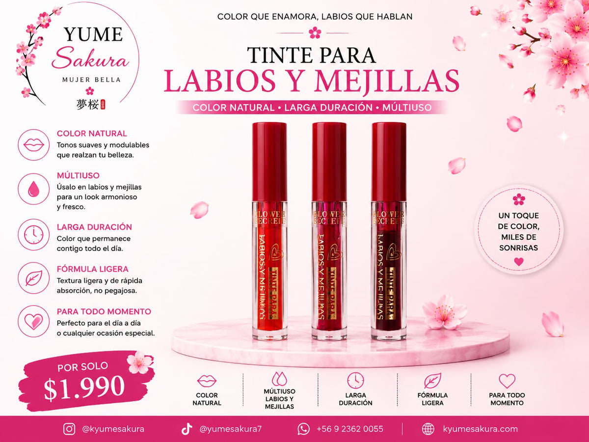 Tintes Para Labios y Mejillas