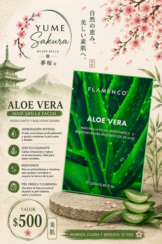 Mascarilla Facial aloe vera