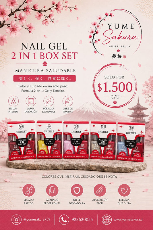 Nail Gel  2 in 1 Box Set