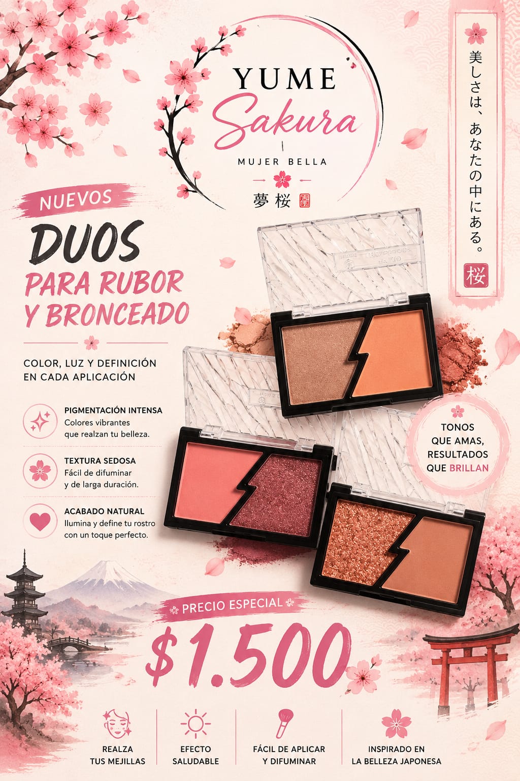 Duos para rubor y bronceado
